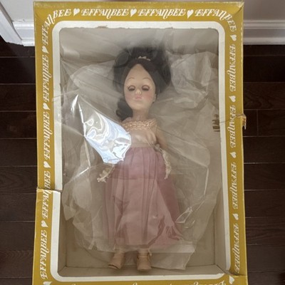 Effanbee The Nutcracker Fashion Doll Dark Brown Curly Hair Pink Dress 1541