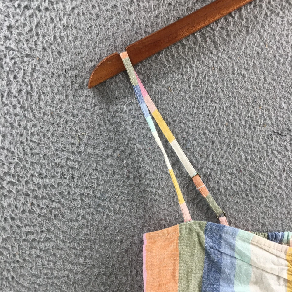 Camiseta sin mangas Billabong Lets Go Crop Cami para mujer S a rayas múltiples informal Foto 4 de 4