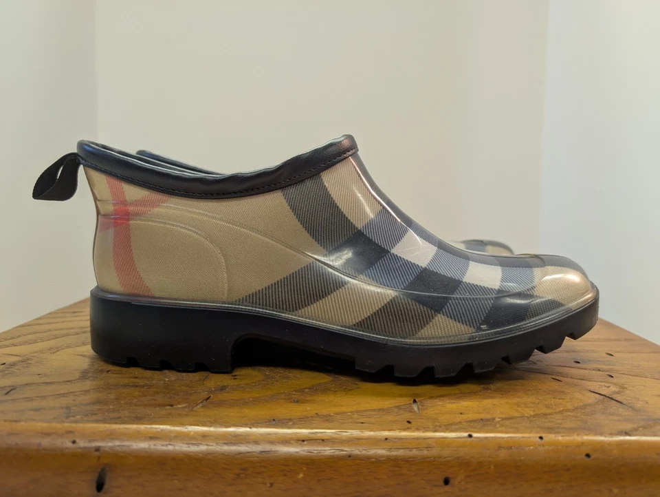 Burberry размер 8Nova чек дождя ботинки/низкий верх - Изображение 3 из 4