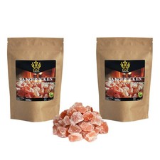 HAF Rosa Salzbrocken 2 kg Steinsalz Kristallsalz Brocken grobes Saunasalz Sole