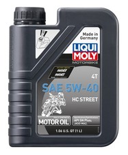 LIQUI MOLY 1L Motorbike 4T SAE 5W40 HC Street - Case of 6 44.05 per gallon