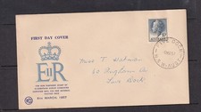 AUSTRALIA FIRST DAY COVER 10D STAMP QUEEN ELIZABETH II   [01-39B]