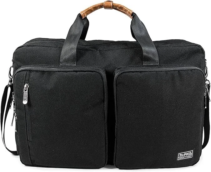 PKG - Trenton II Overnighter Tote Backpack - Black