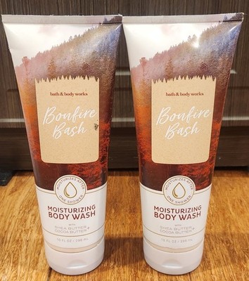 NEW 2-BATH AND BODY WORKS BONFIRE BASH MOISTURIZING BODY WASH 10 OZ (Free S/H)
