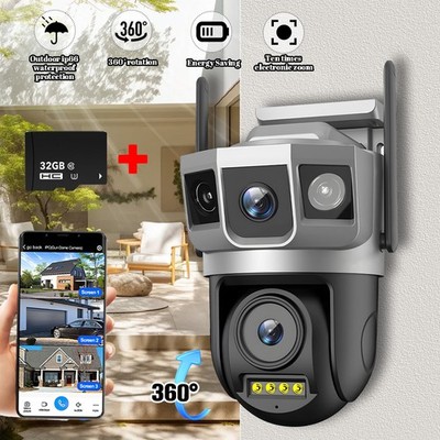 Camaras De Seguridad Wifi Exterior 1080P V380PRO Con Vision Nocturna Video US
