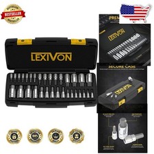 Master 32-piece Hex Bit Socket Set Durable S2 Alloy Steel Sae Metric Allen