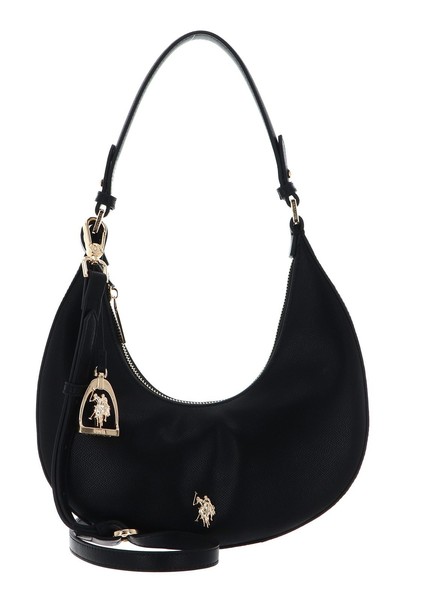 U.S. Polo Assn. Jones Round Hobo Bag Schultertasche Tasche Black Schwarz Neu-image