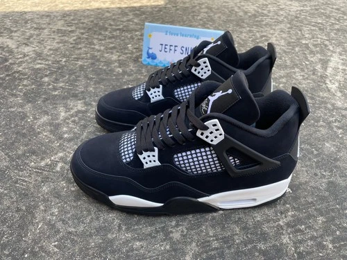 Nike Air Jordan 4 "White Thunder" Mid Top Men's Retro Basketball Shoes