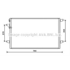 AVA QUALITY COOLING Kondensator Klimaanlage Klimakühler für VW Phaeton 3D_