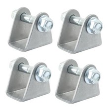 Universal Shock Mount Kit, Silver Steel, 4 Pack  ATV Dirt Bike Compatible, U