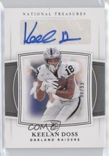 2019 Panini National Treasures Rookie Signatures 90/99 Keelan Doss #153 Auto 3c4