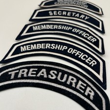 Harley Gruppo Proprietari HOG Ufficiale Rocker Patch Set 5 Ricamate