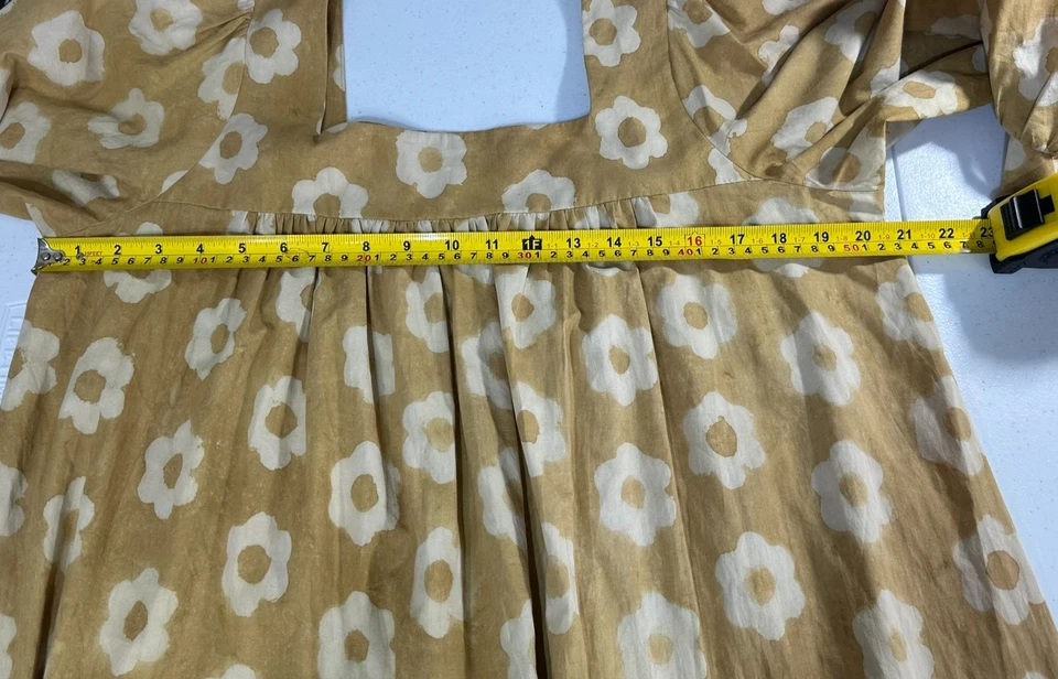 Christy Dawn Floral Bianca Dress Women Peasant Boho Cottagecore Sustainable L - Image 3 of 4