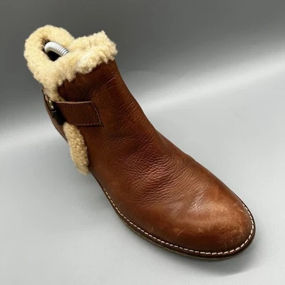 Sam Edelman Botines Cuero Marrón Suelas de Cuña Mujer Reino Unido 7 - Imagen 1 de 4