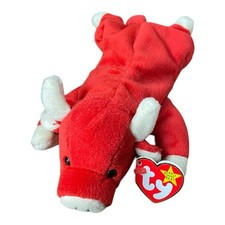 TY Beanie Baby Snort the Bull 9 inch MWMTs Stuffed Animal Toy