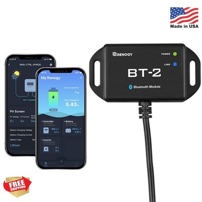 RENOGY REGO BT-2 Smart Solar Monitor - Wireless Control for MPPT Controllers, Li