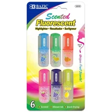 BAZIC Fruit Scented Mini Highlighter 6 colors - 1 pack
