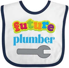 Inktastic Future Plumber Outfit Baby Bib Clothes Tools Clothing Infant