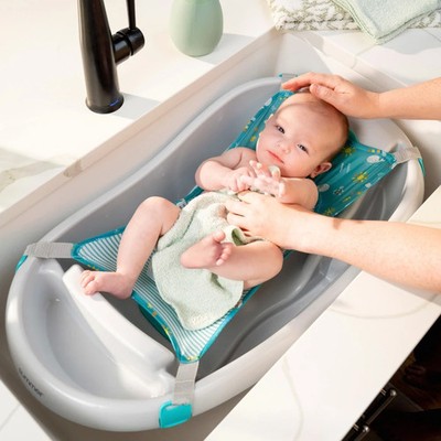 Summer by Ingenuity Comfy Clean Deluxe Babywanne [Geburt bis 2 Jahre / 11 kg]
