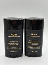 Bath Body Works Noir Men's Collection Antiperspirant Deodorant 2.7oz 2 Pcs.