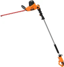 GARCARE Electric Hedge Trimmer Corded with Pole trimmer, Black, Orange 