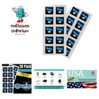 Slim Emf Neutralizers for Cell Phones - 20 Pack of Usa-Made Protection Tags