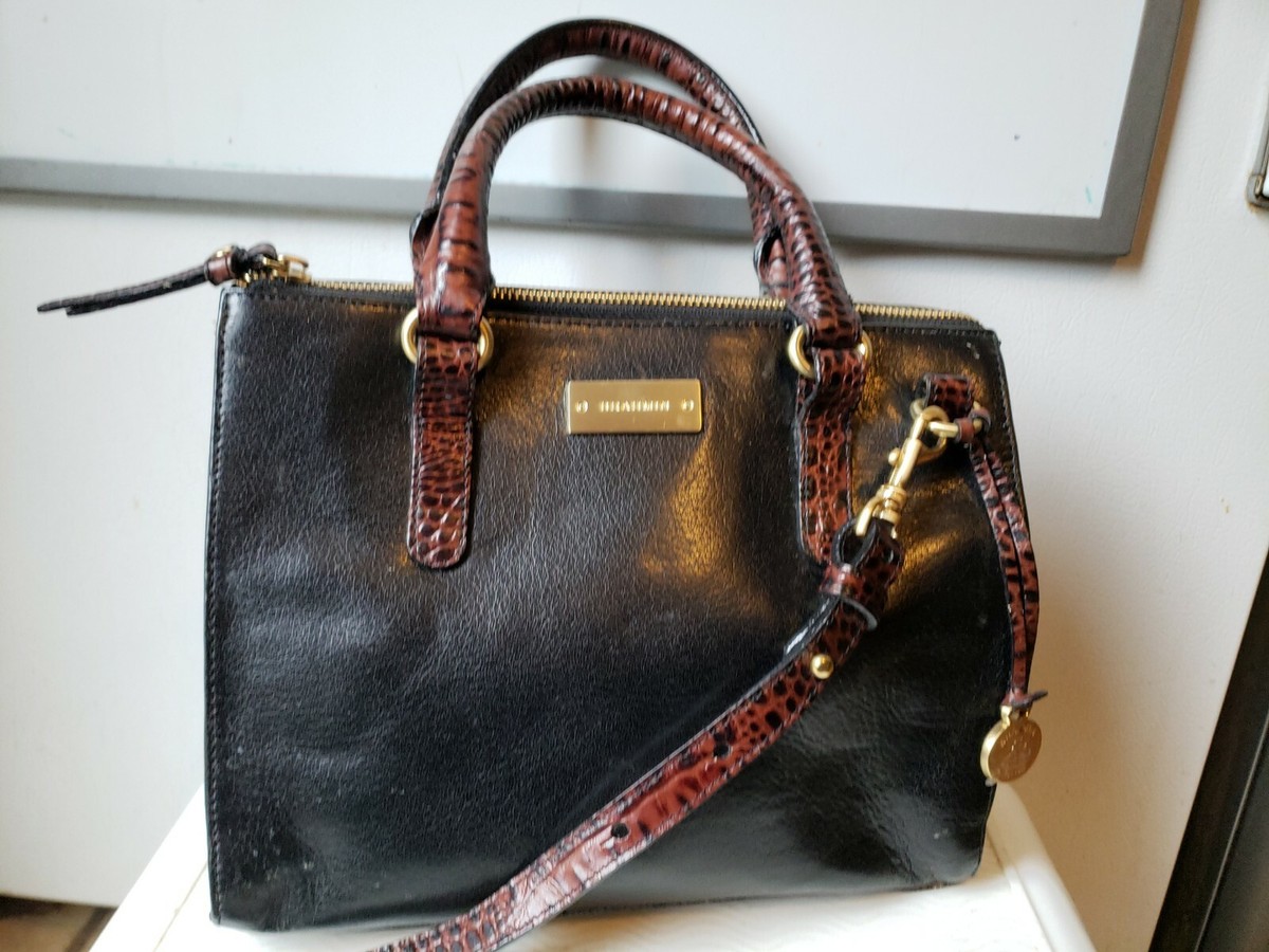 Brahmin Convertible Crossbody Satchel Coco Leather Bag | eBay Brahmin convertible bag main image 2