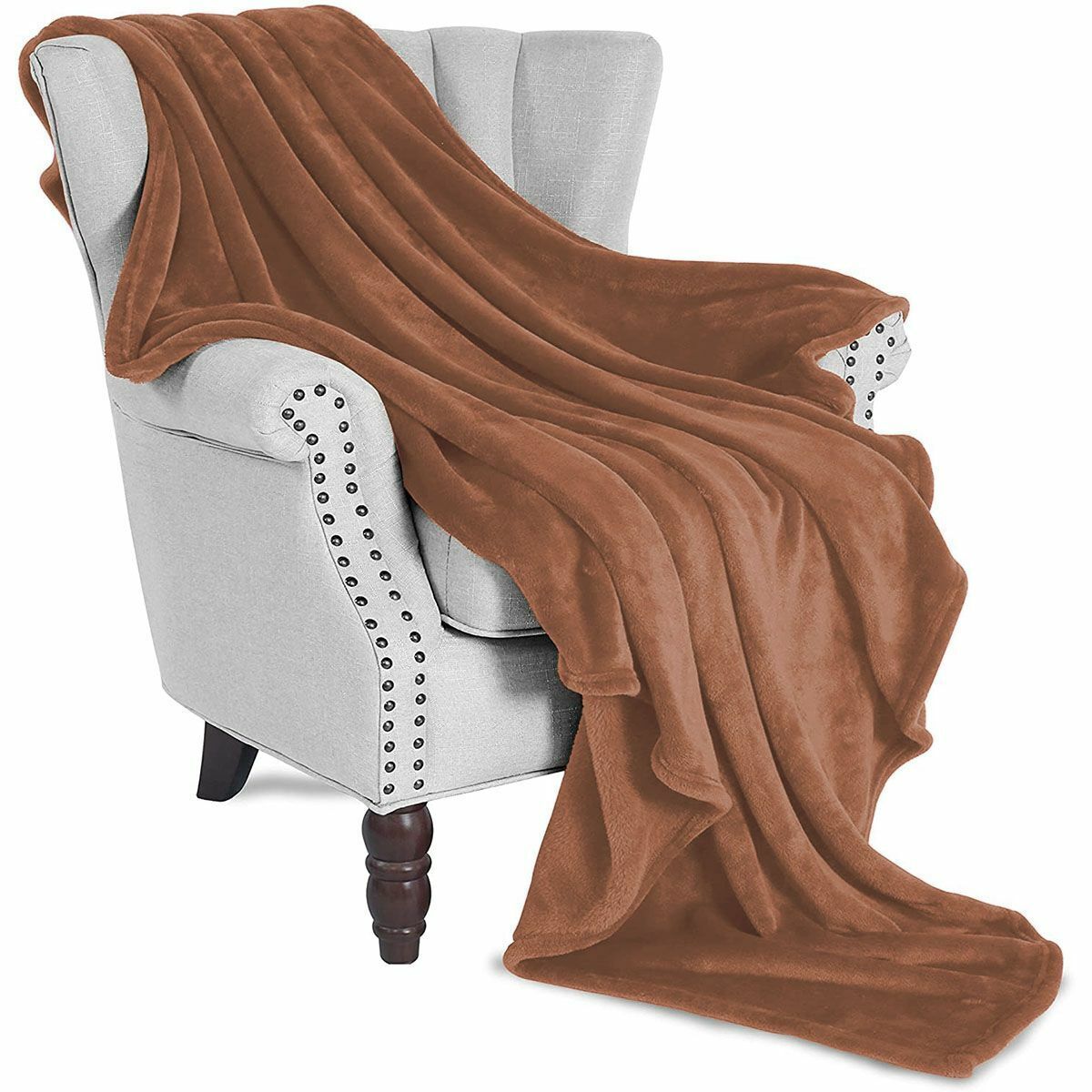 Throw Fuzzy Bed Throws Fleece Reversible Blanket For Sofa