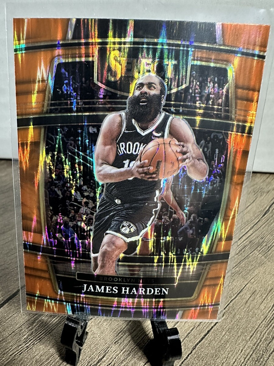 💥21-22 Select James Harden #47 Concourse Level Orange Shockwave