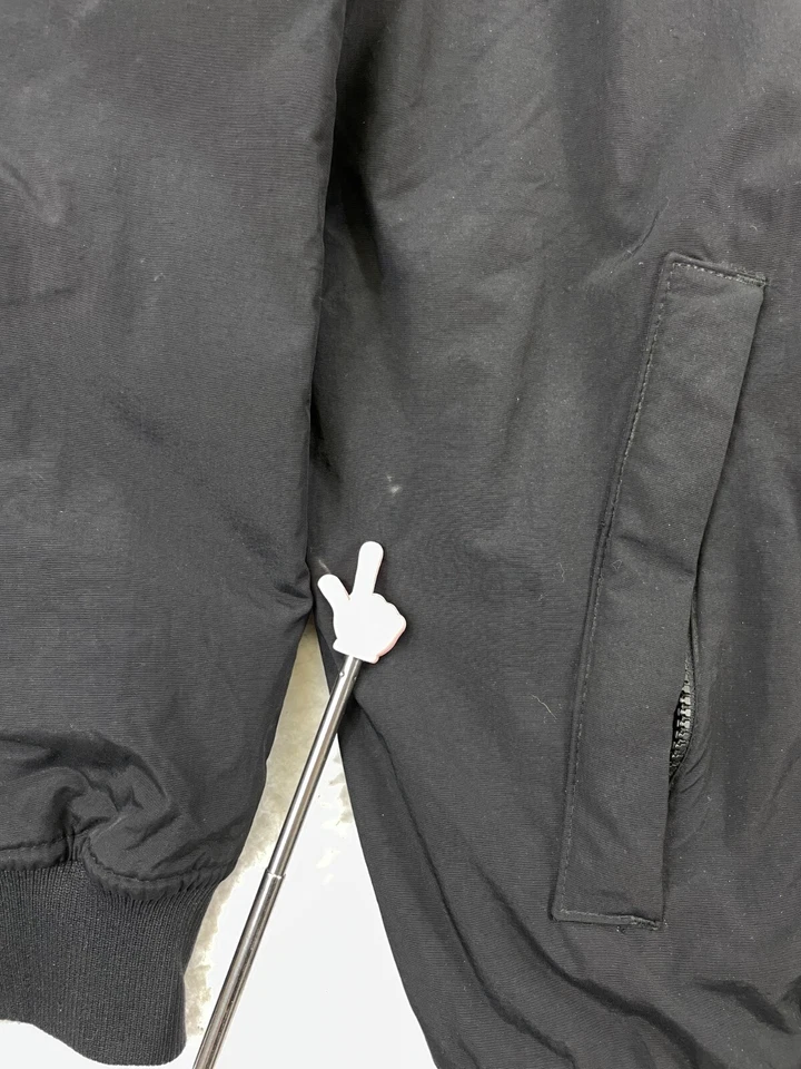 Chaqueta Bomber Devon & Jones Para Hombre Talla XL Negra Corea Veterano Forrada de Vellón Foto 4 de 4