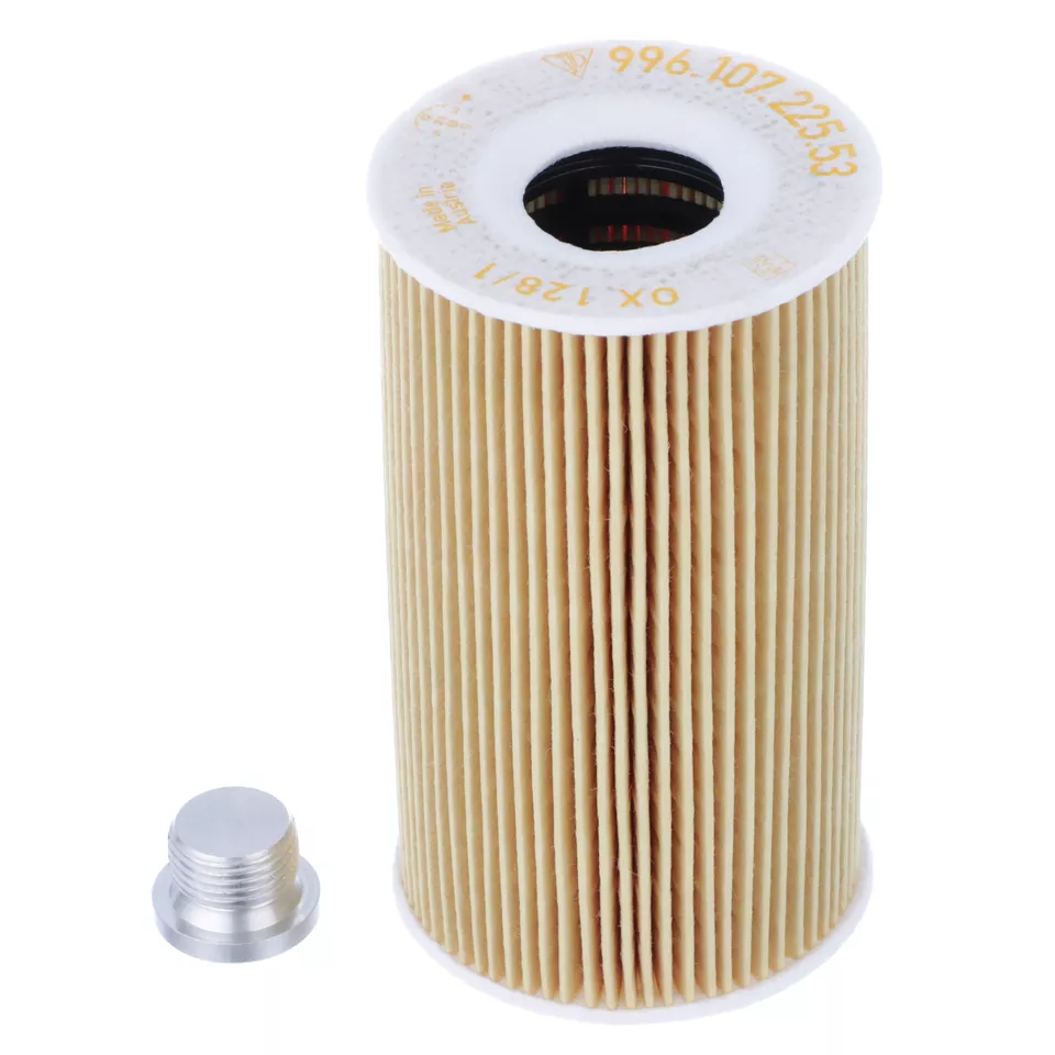 Filtro de aceite de motor original Porsche 911 1999-2015 con junta y tornillo 99610722553 Foto 2 de 4