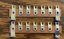 Lot of 2 New 7-Lug Phenolic Terminal Strips with Solder Lugs for Tube Amplifiers