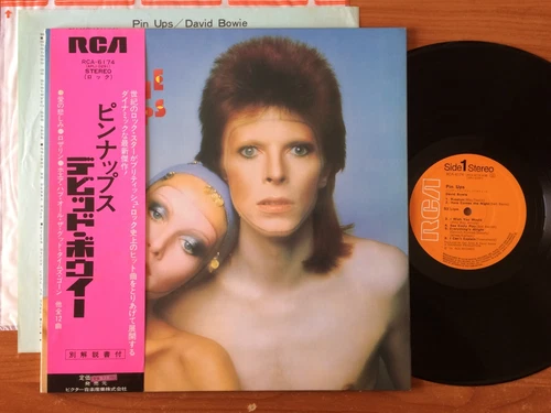 David Bowie "PIN UPS" w/PINK OBI JAPAN 1st ORIGINAL LP VICTOR RCA-6174