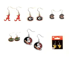 NCAA Team Aminco Dangle Earrings - Pick Your Team