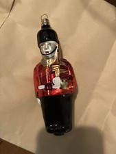 Czech Republic British Queen's Guard Glass Christmas Ornament Holiday