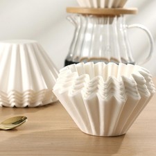 50 pz caffè manuale fondo in polvere ciotola di carta filtro monouso polpa torta tazza BAZ