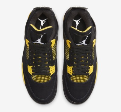 New Jordan 4 Retro Thunder (2023) DH6927-017 Men's Sizing 7, 10.5