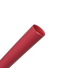 1/2" Heat Shrink 3:1 Sleeving, Red Polyolefin Tubing, 2 ft Length