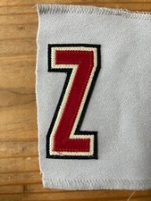 Astros Game Used MiLB Jersey Nameplate Letter Patches - Letter Z