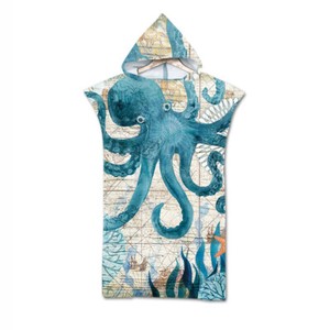 kids beach hooded towel