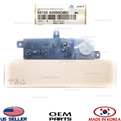 Genuine OEM Switch Power Front Left Seat Gray 2015-19 Kia Sedona  w/ Ventilation