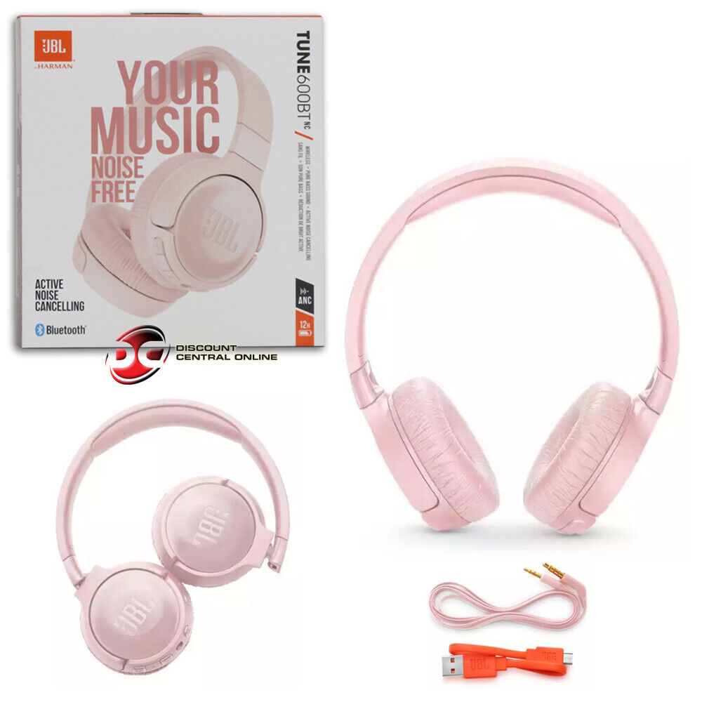 Auscultadores Bluetooth JBL T660 (On Ear - Microfone - Noise Cancelling -  Rosa)