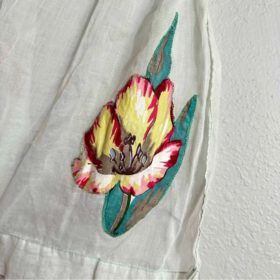 Vintage 50s Apron Skirt, Cottagecore, Coastal Grandma, OSFM - Image 4 of 4