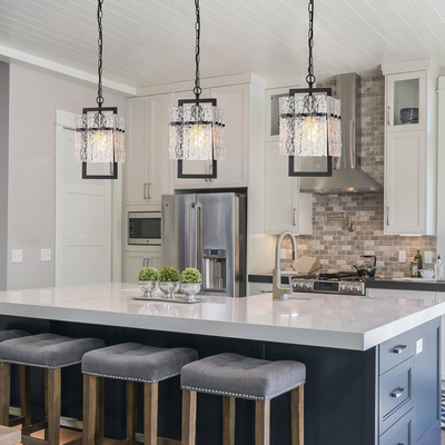 Industrial Pendants In Kitchen