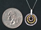 Platinum 18K Yellow Rose Gold 3/4cttw Natural Pink Yellow White Diamond Necklace — photo 7