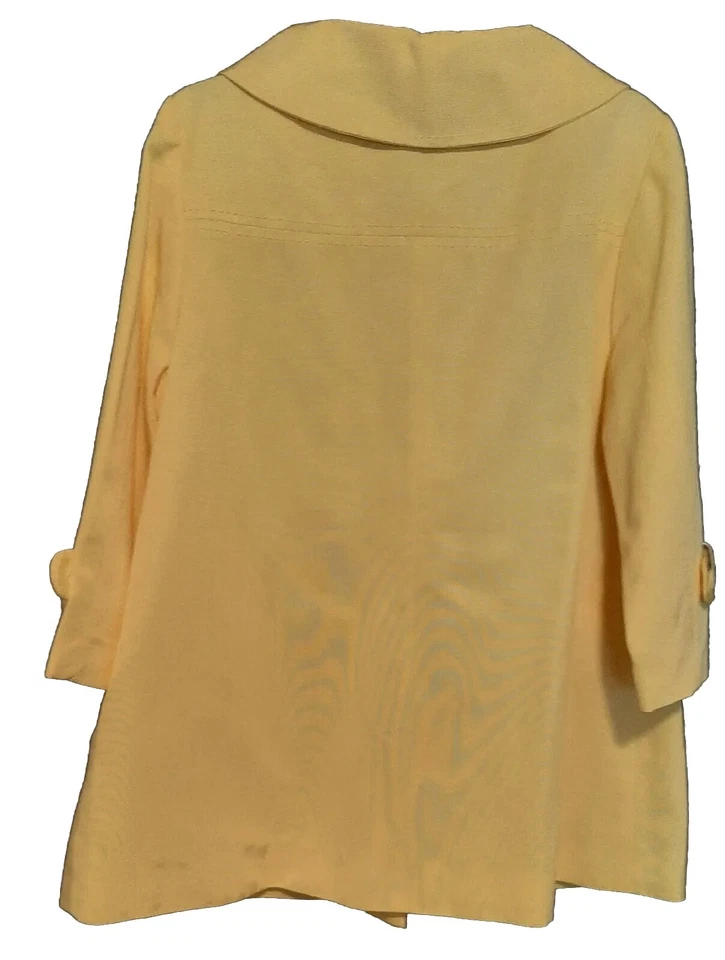 Worthington Amarillo Brillante Oversize Botón Ropa Exterior Chaqueta Mujer Grande De Colección  Foto 3 de 4
