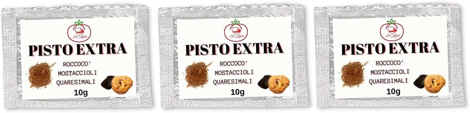 20TIPICI Pisto Extra Per Roccocò E Mostaccioli 3x10g - Prodotto Artigianale Di Qualità Ex