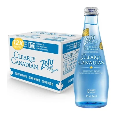 Clearly Canadian Zero Sugar Tropical Splash Sparkling Water Beverage, Zero Su... - Image 1 of 4
