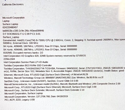 Microsoft Surface Laptop 1769 13