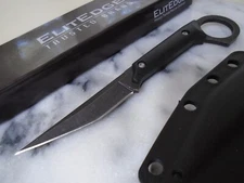 Elitedge Pikal Tanto Shank Shiv Fixed Blade Karambit Knife Full Tang 420C Steel